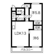 パープルマンションの間取り画像