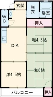 コーポ城崎の間取り画像