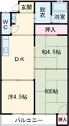 コーポ城崎の間取り画像