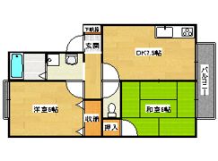 ハイカムール上桂の間取り画像
