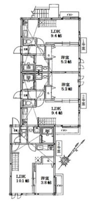 アンピオ姪浜拾壱番館の間取り画像