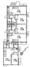 アンピオ姪浜拾壱番館の間取り画像