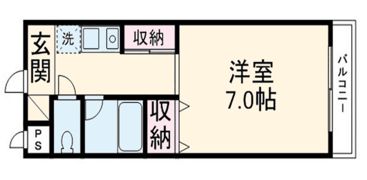 ハイツ若宮の間取り画像
