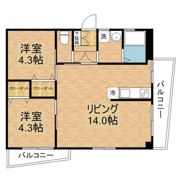 レジデンス螢茶屋の間取り画像