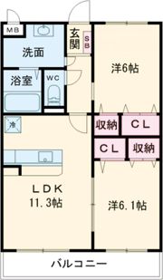 MIC行橋グランスクエアの間取り画像