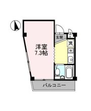 ハイツファミールの間取り画像