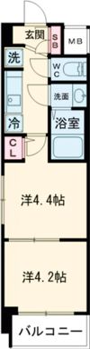 エステムコート京都千雅邸の間取り画像
