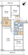 ライオンズマンション市川第三の間取り画像