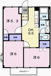 ラックファミールの間取り画像