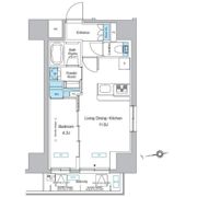 プレディアコート北千住の間取り画像