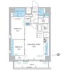 プレディアコート北千住の間取り画像