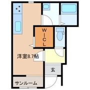 コスミックエステート 北の間取り画像
