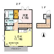 サウスタウンH．Tの間取り画像