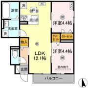 フィオーレⅢの間取り画像