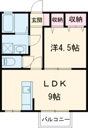 アービル篠原Bの間取り画像