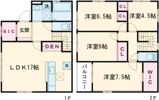 飾磨区構戸建の間取り画像