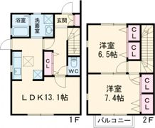 テラスハウス飯村南の間取り画像
