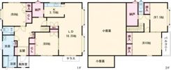 新中野町2丁目戸建ての間取り画像