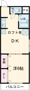 ハイライフ花中の間取り画像