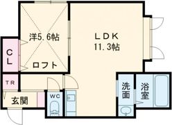 ヴェルヒュッテ名寄大学前の間取り画像