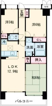 レックスフェスタ野洲の間取り画像