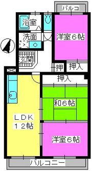 プロスペール板付の間取り画像