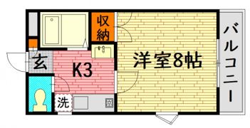 東子ハイツCの間取り画像