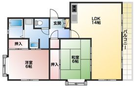 観世ハイツの間取り画像