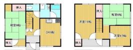 広畑区蒲田1丁目戸建の間取り画像