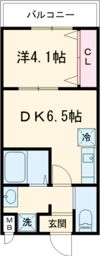 ダイバーシティ大久保中の間取り画像