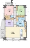 デュオフラッツ大濠西の間取り画像