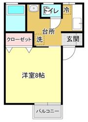 ハイツルーセントⅠの間取り画像