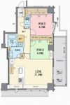デュオフラッツ大濠西の間取り画像
