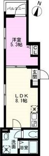 アクシスコート春日部の間取り画像