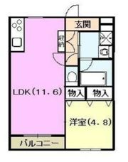 クラフトハウスⅠ（クラフトハウスワン）の間取り画像