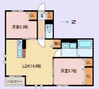 Maison Plaisir(ﾒｿﾞﾝﾌﾟﾚｼﾞｭｰﾙ)の間取り画像
