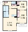 Maison Plaisir(ﾒｿﾞﾝﾌﾟﾚｼﾞｭｰﾙ)の間取り画像