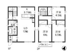 中庄テラスの間取り画像