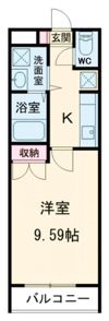 アンプルール クラージュ CUREの間取り画像