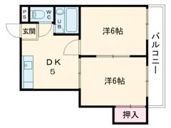 バンドーム大津和の間取り画像