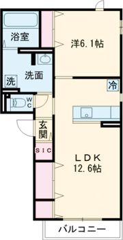 ハイムメゾン平野東の間取り画像