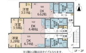 カインドネス七里の間取り画像