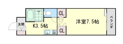 フレンズの間取り画像