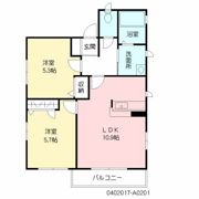 パルハイツ A棟の間取り画像