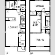 犬山神ノ木戸建Aの間取り画像