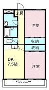 サンロイヤルマンションの間取り画像