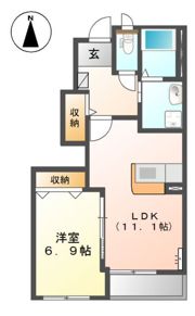 ソレイユ'Aの間取り画像