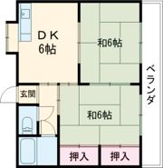 増田コーポの間取り画像