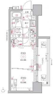 クレイシアIDZ川崎の間取り画像