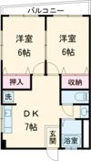 浜の宮コーポの間取り画像